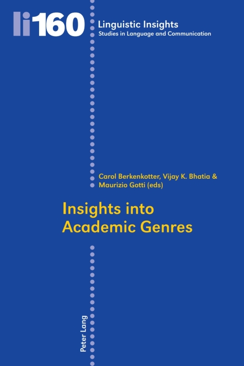 Cover image for book Insights into Academic Genres