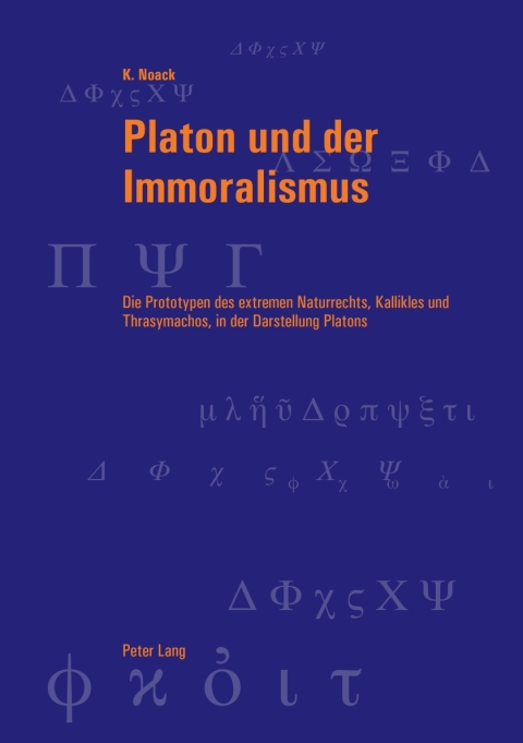 Cover image for book Platon und der Immoralismus