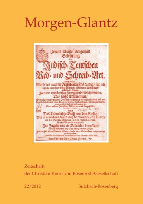 Cover image for book Morgen-Glatz 22/2012