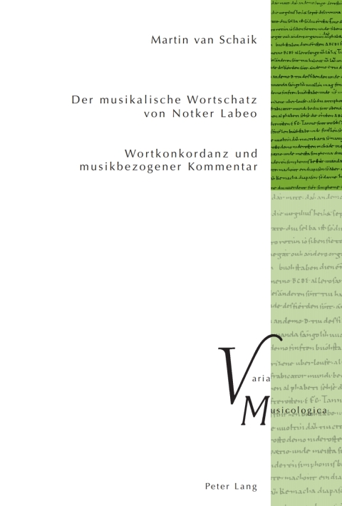 Cover image for book Der musikalische Wortschatz von Notker Labeo