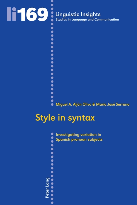 Cover image for book Style in syntax