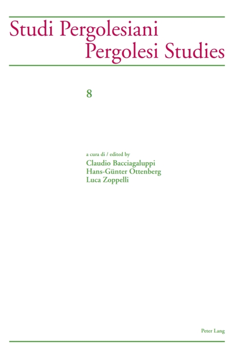 Cover image for book Studi Pergolesiani- Pergolesi Studies