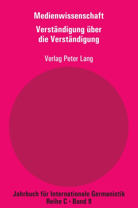 Cover image for book Medienwissenschaft