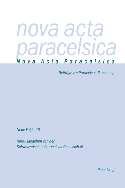 Nova Acta Paracelsica 26/2013 2014 
