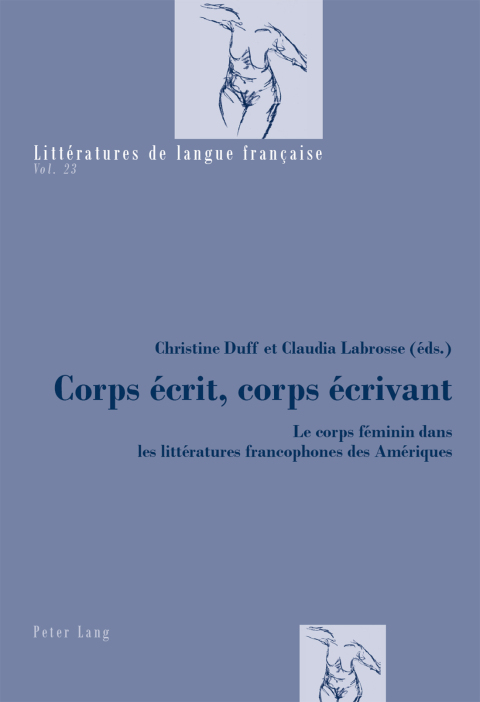 Cover image for book Corps écrit, corps écrivant