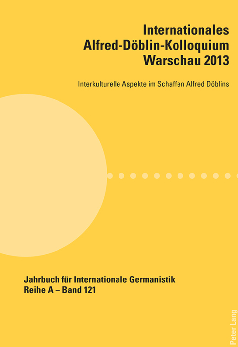 Cover image for book Internationales Alfred-Döblin-Kolloquium Warschau 2013