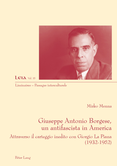 Cover image for book Giuseppe Antonio Borgese, un antifascista in America