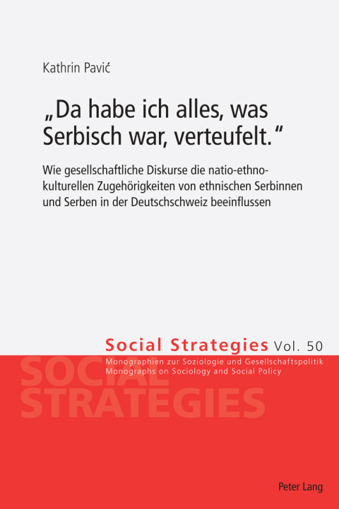 Cover image for book «Da habe ich alles, was Serbisch war, verteufelt.»