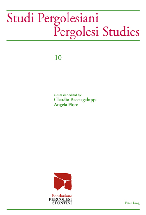 Cover image for book Studi Pergolesiani- Pergolesi Studies