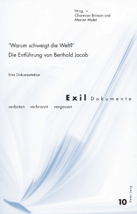 Cover image: «Warum schweigt die Welt?» Die Entführung von Berthold Jacob 1st edition 9783034315739