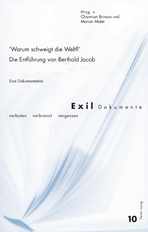 Cover image for book «Warum schweigt die Welt?» Die Entführung von Berthold Jacob