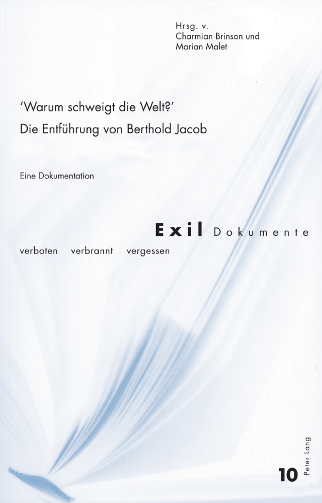 «Warum schweigt die Welt?» Die Entführung von Berthold Jacob