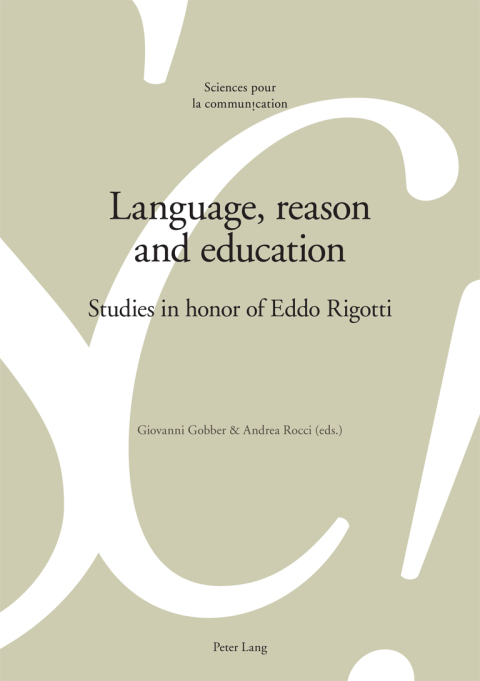 Cover image for book Language, reason and education