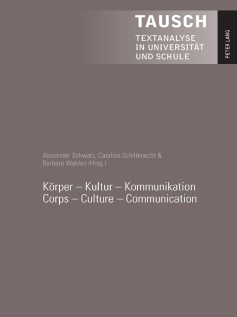 Cover image for book Körper  Kultur  Kommunikation - Corps  Culture  Communication