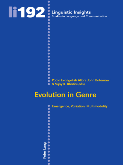 Cover image for book Evolution in Genre