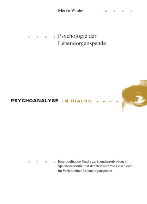 Cover image for book Psychologie der Lebendorganspende