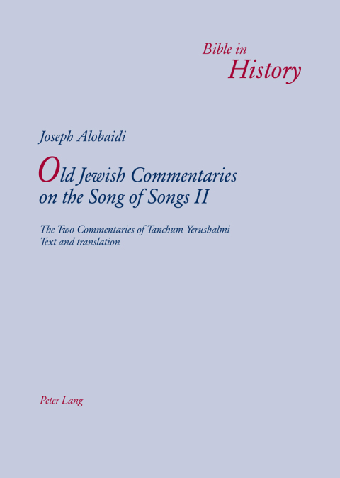 Cover image for book Old Jewish Commentaries on «The Song of Songs» II