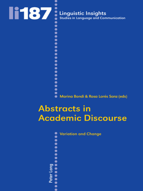 Cover image for book Abstracts in Academic Discourse