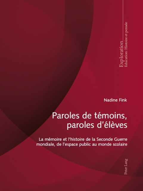 Cover image for book Paroles de témoins, paroles délèves