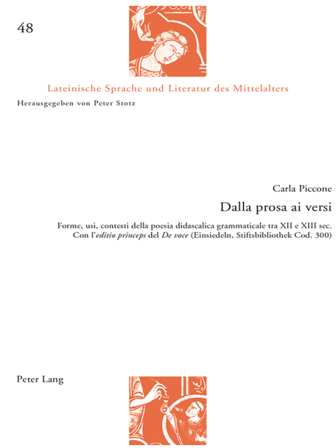 Cover image for book Dalla prosa ai versi