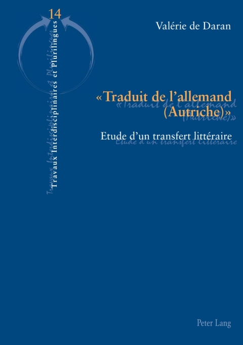 Cover image for book « Traduit de lallemand (Autriche) »