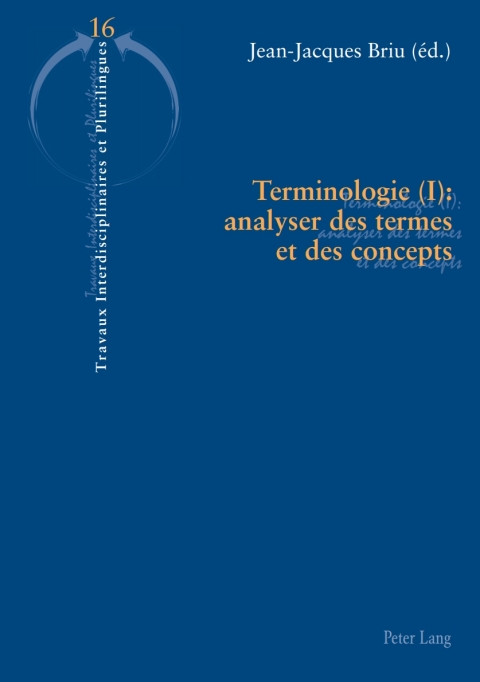 Cover image for book Terminologie (I) : analyser des termes et des concepts