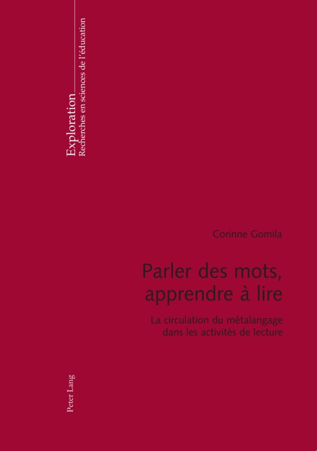 Parler des mots, apprendre à lire