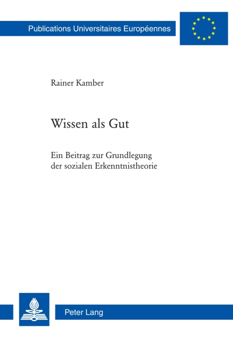 Cover image for book Wissen als Gut