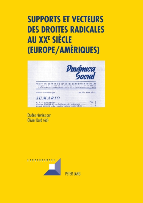Cover image for book Supports et vecteurs des droites radicales au XX e  siècle (Europe/Amériques)