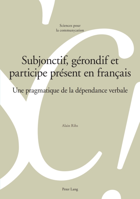 Cover image for book Subjonctif, gérondif et participe présent en français