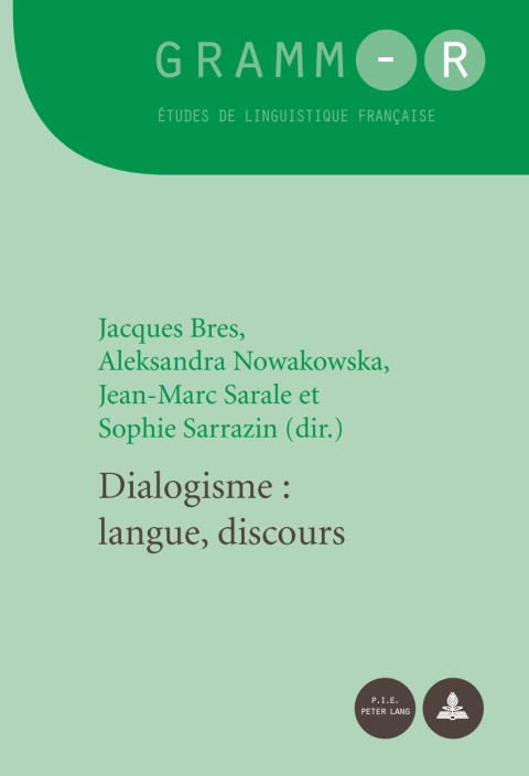 Cover image for book Dialogisme : langue, discours