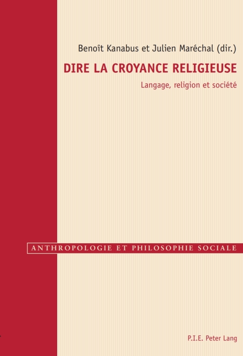 Cover image for book Dire la croyance religieuse