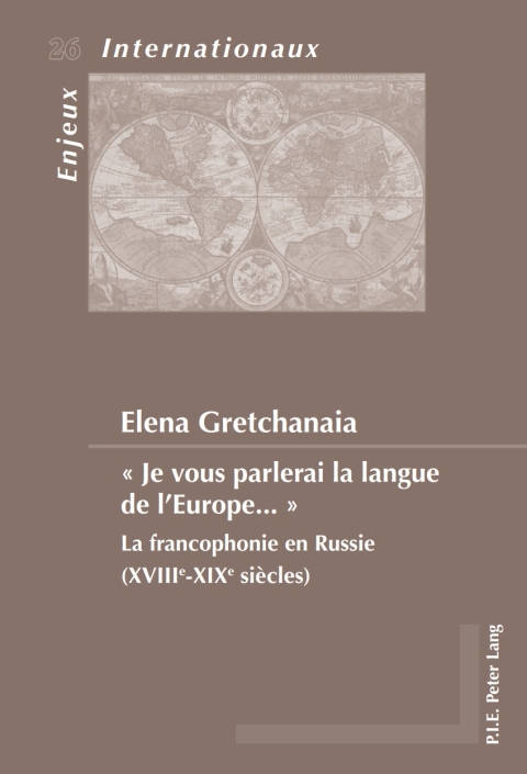Cover image for book « Je vous parlerai la langue de l’Europe … »