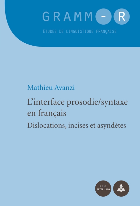 Cover image for book L’interface prosodie/syntaxe en français