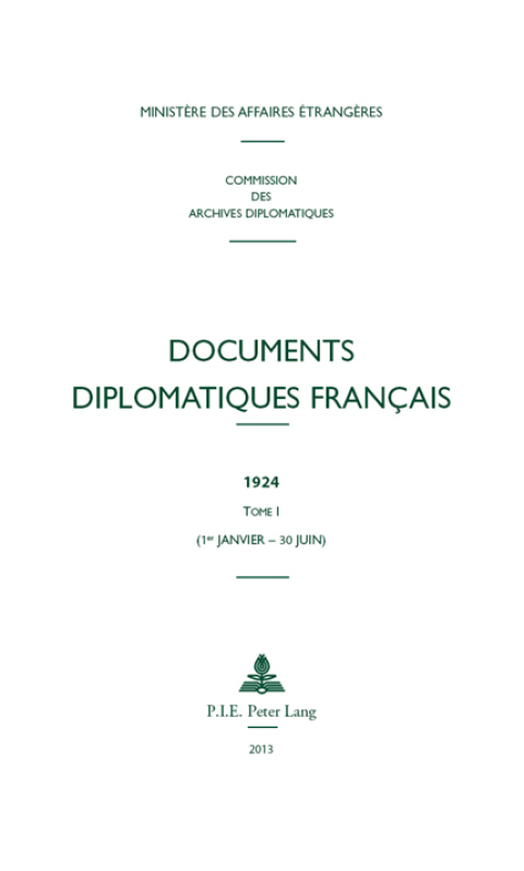 Cover image for book Documents diplomatiques français