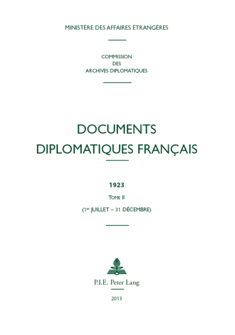 Cover image for book Documents diplomatiques français