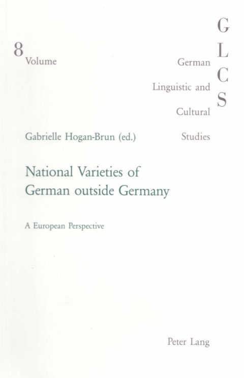 Cover image for book National Varieties of German outside Germany