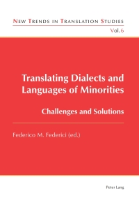 Cover image: Translating Dialects and Languages of Minorities 1st edition 9783034301787