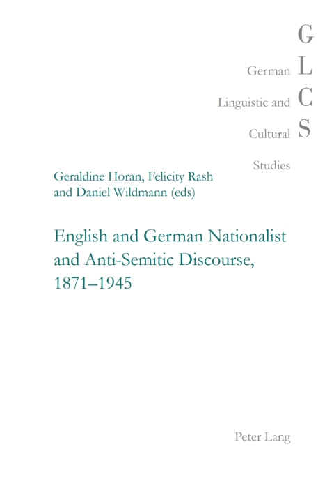 Cover image for book English and German Nationalist and Anti-Semitic Discourse, 1871-1945