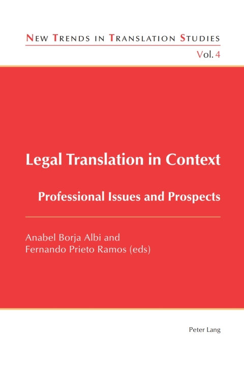 Cover image for book Legal Translation in Context