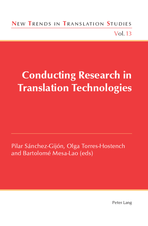 Cover image for book Conducting Research in Translation Technologies
