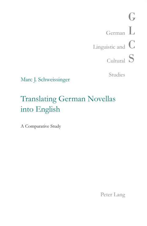 Cover image for book Translating German Novellas into English