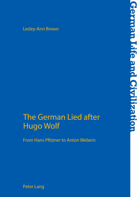The German Â«LiedÂ» after Hugo Wolf 