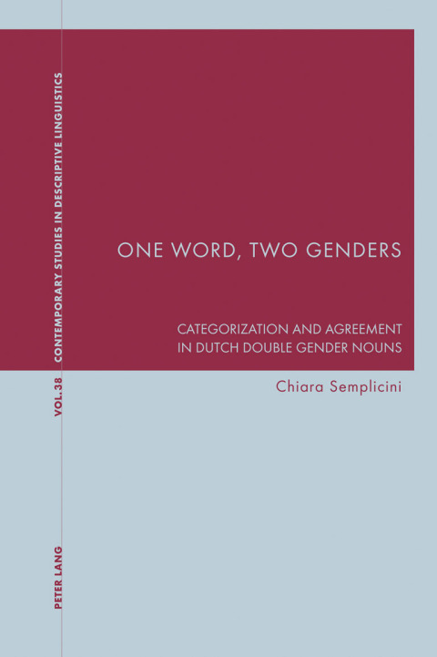 Cover image for book One Word, Two Genders