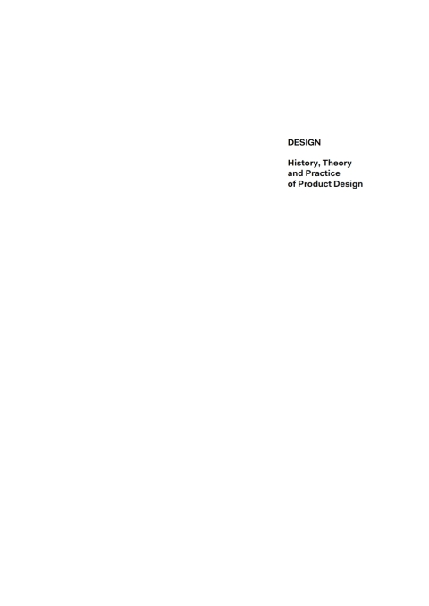 Cover image for book Design