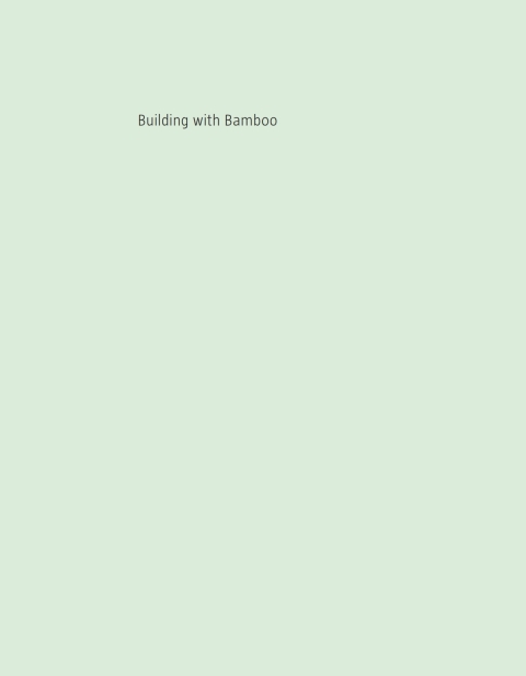 Cover image for book Building with Bamboo