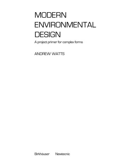Modern Environmental Design 