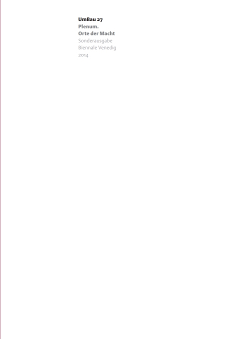 Cover image for book Plenum – Orte der Macht