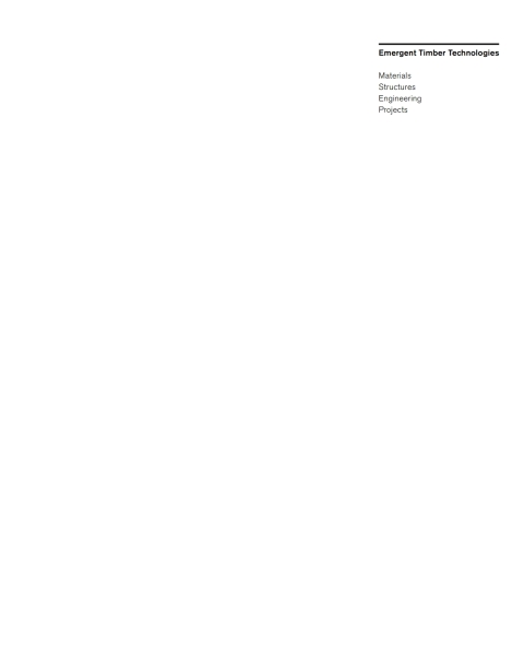 Cover image for book Emergent Timber Technologies