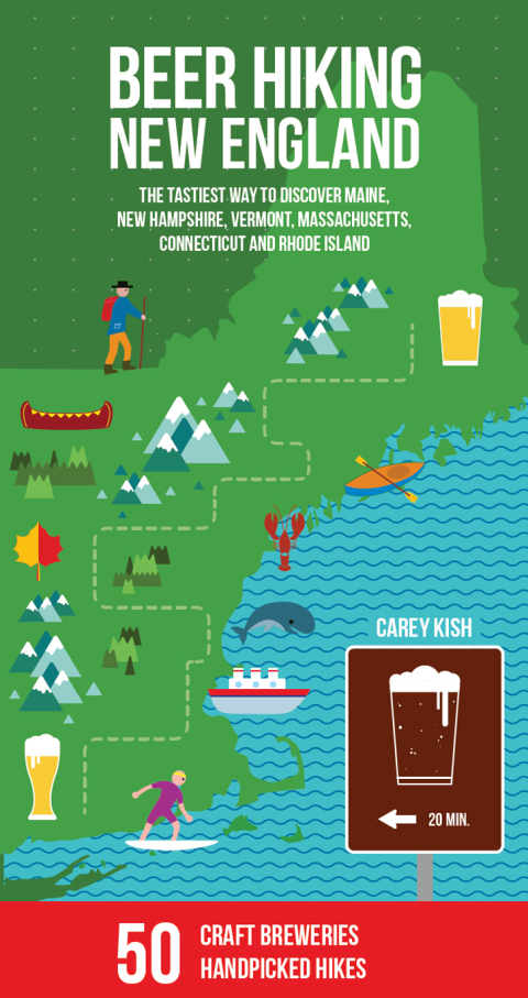 Cover image for book Beer Hiking New England